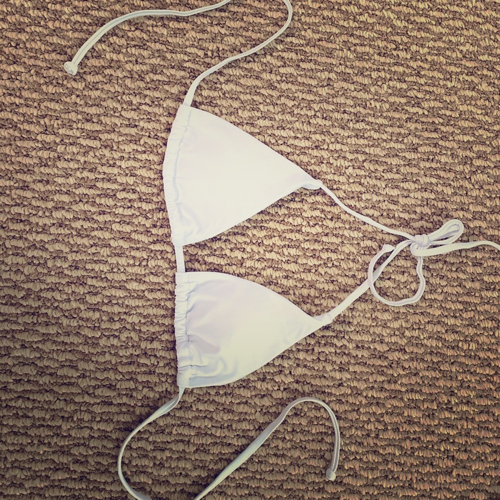 White bikini top- small